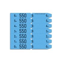 ClearType Standard Padded 7-Up Shirt Tags - 1,000/Box - Blue