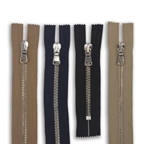YKK Assorted Aluminum Jacket Zippers - 24/Pack