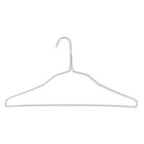 Women's Plastic Hangers W/Metal Hook - 16 Length/ 4 1/4 Neck - 300/Box -  Black