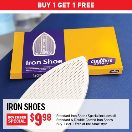 Buy 1 Get 1 Free - Iron Shoes $9.98 / Standard Iron Shoe / Special includes all Standard & Double Coated Iron Shoes / Buy 1 get 1 free of the same style.