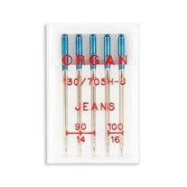 Organ Jean Home Machine Needles - Size 14, 16 - 15x1, 130/705H-J - 5/Pack