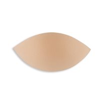 Non-Serged Molded Half Pad - One Size - 1 Pair/Pack - Beige