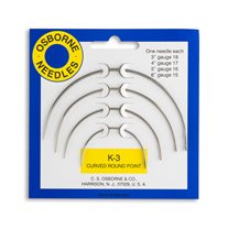Osborne Assorted Curved Round Point Hand Needles - 4/Pack