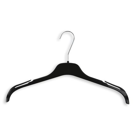 Women's Plastic Hangers W/ Metal Hook - 16 Length/ 4 1/4 - 300/Box -  Cleaner's Supply