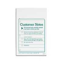 "Customer Notes (Check Box)" Hanger Tags - 1,000/Box