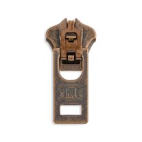 YKK #5 Metal Jean Zipper Sliders - 2/Pack - Antique Brass