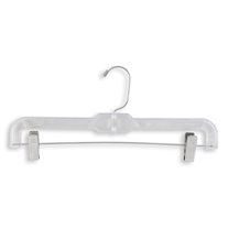 Bridal Heavy-Weight Hold Plastic Hangers - 17 Length/ 4 1/2 Neck -  100/Box - Clear