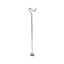 Shepherd Crook Style Front Counter Rack - 3" x 32" - Chrome