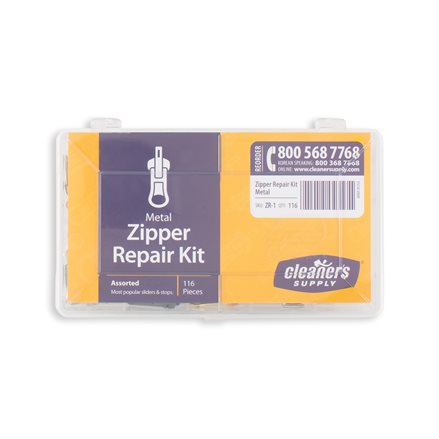 Cleaner's Supply Metal Zipper Repair Kit Sizes 3-10 - Cleaner's Supply