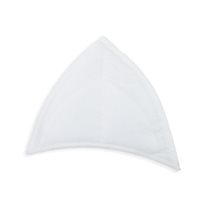 Garment Triangle Neck Pad - 1/4" Thick x 5 1/2" x 4 1/4" - 12/Pack - White