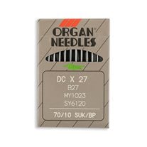 Organ Light Ball Point Industrial Machine Needles - Size 10 - DCx27, B27, MY1023, SY6120 - 10/Pack