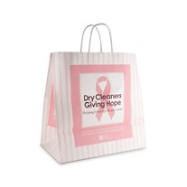 "Breast Cancer" Shirt Carrying Bags - 14" x 14 1/2" x 8" - 200/Box
