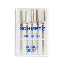 Schmetz Metallic Home Machine Needles - Size 12 - 15x1, 130 MET - 5/Pack