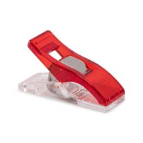 Clover Wonder Clips - 1" X 3/8" - 50/Pack - Red/Silver