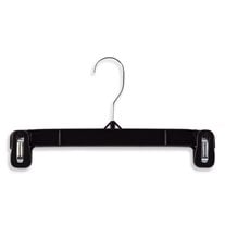 Long Neck Heat-Resistant Plastic Grip Hangers - 12" Length/ 4 1/4" Neck - 200/Pack - Black