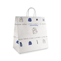 "Look Great. Feel Great." Shirt Carrying Bags - 14" x 14 1/2" x 8" - 200/Box