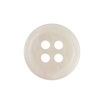 Blouse Buttons - 19L / 11.5mm - 1 Dozen - 4-Hole - White