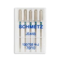 Schmetz Jeans Home Machine Needles - Size 10 - 15x1, 130/705 H-J - 5/Pack
