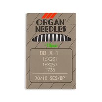 Organ Light Ball Point Industrial Machine Needles - Size 10 - DBx1, 16x231, 16x257, 1738 - 10/Pack