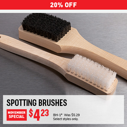 20% Off Spotting Brushes November Special $4.23 BH-1 Was $5.29 Select styles only