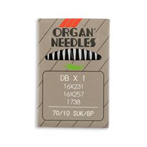 Organ Medium Ball Point Straight Stitch Industrial Machine Needles - Size 10 - DBx1, 16x231, 16x257, 1738 - 10/Pack