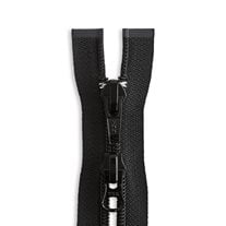 YKK #8 24" Nylon Coil Two-Way Jacket Zipper - Black (580)