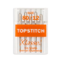Klasse Topstitch Home Machine Needles - Size 12 - 5/Pack