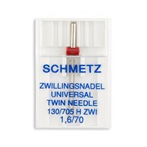 Schmetz Universal Twin Home Machine Needle - Size 10 - 15x1, 130/705 H ZWI - 1/Pack