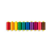 Gutermann Mara 100 All Purpose Multi-Color Thread Set - Tex 30 - 1,093 yds. - 10/Pack - Vibrant