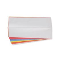 Wax-Free Tracing Paper - 5 1/8" x 19 1/2" - 5/Pack - Assorted Colors