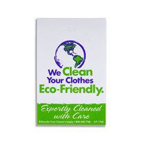 "We Clean Your Clothes Eco-Friendly" Hanger Tags - 1,000/Box