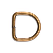 1/2" D-Rings Bag Hardware - 4/Pack - Antique Brass