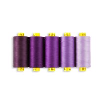 Gutermann Mara 100 All Purpose Thread Color Shades Pack - Tex 30 - 1,093 yds. - 5/Pack - Purple