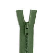 YKK #5 14" Molded Plastic Non-Separating Jacket Pocket Zipper - Army Green (566)