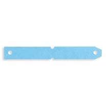 Jam-Free Blank Continuous Computer Tags - 4" x 1/2" - 10,000/Box - Blue