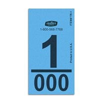 ClearType #1 Regular Dry Cleaning Piece Tags - 1,000/Box - Blue