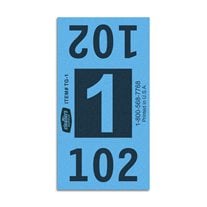 ClearType #1 Jumbo Dry Cleaning Piece Tags - 1,000/Box - Blue