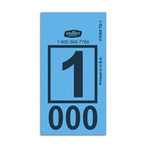 ClearType #1 Square Dry Cleaning Piece Tags - 1,000/Box - Blue