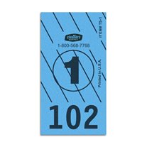 ClearType #1 Stripe Dry Cleaning Piece Tags - 1,000/Box - Blue