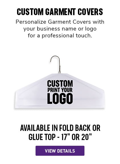 Custom Garment Covers | Personalize Garment Covers with your business name or logo.